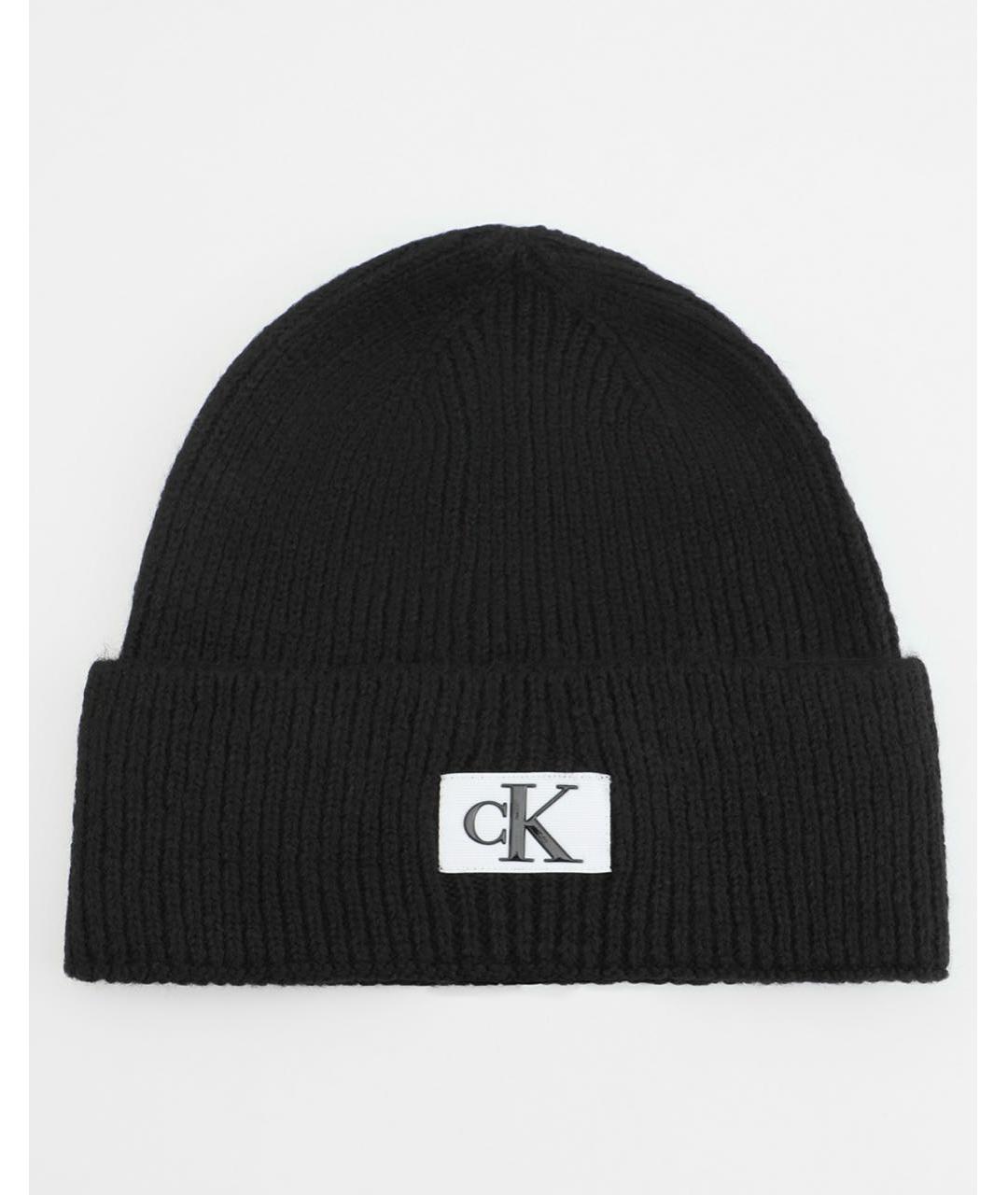 CALVIN KLEIN Черная синтетическая шапка, фото 3