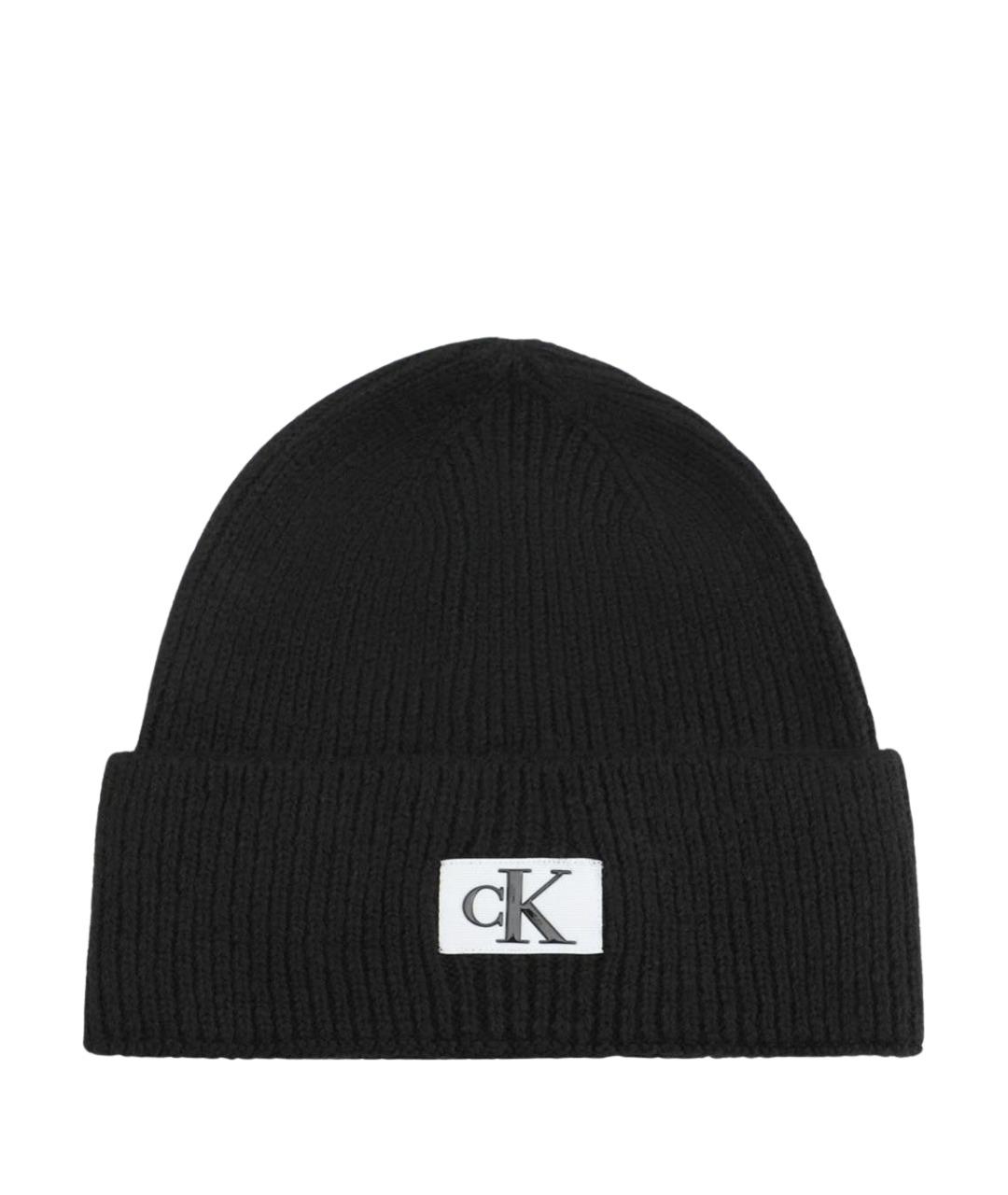 CALVIN KLEIN Черная синтетическая шапка, фото 1