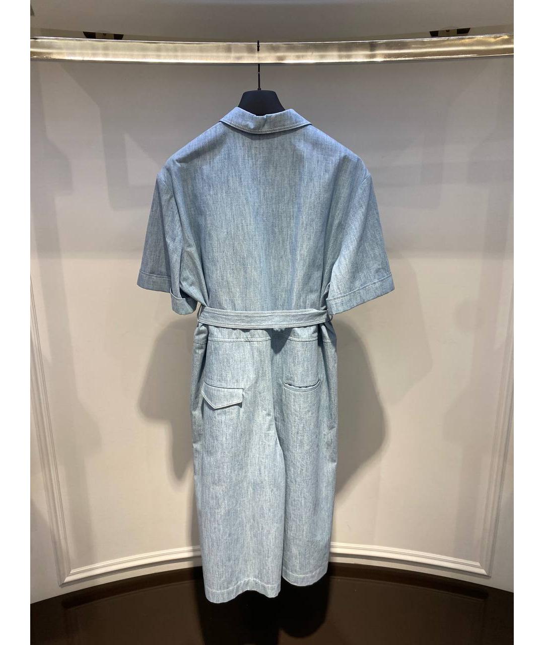 FENDI Голубой хлопковый комбинезон, фото 3