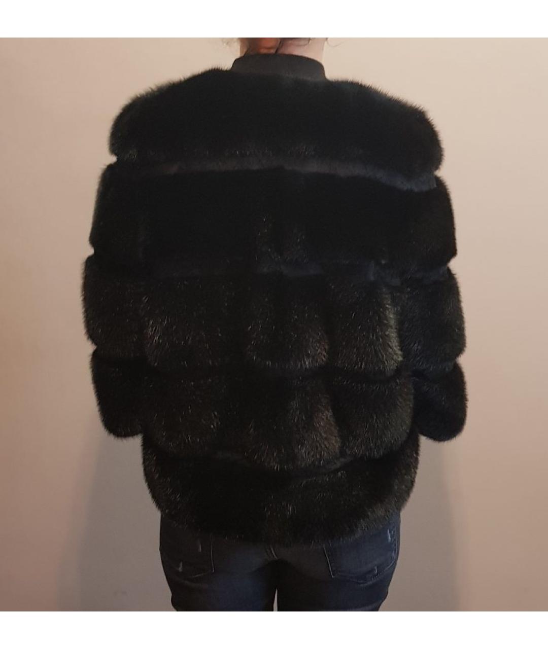 PHILIPP PLEIN Черная меховая шуба, фото 8