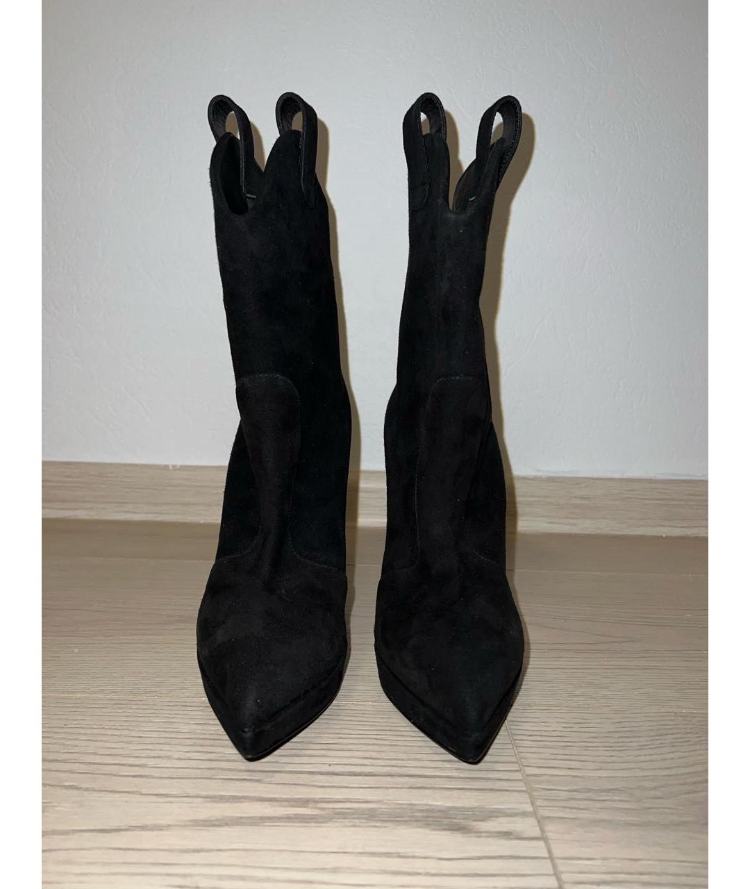 GIUSEPPE ZANOTTI DESIGN Черные замшевые ботильоны, фото 2