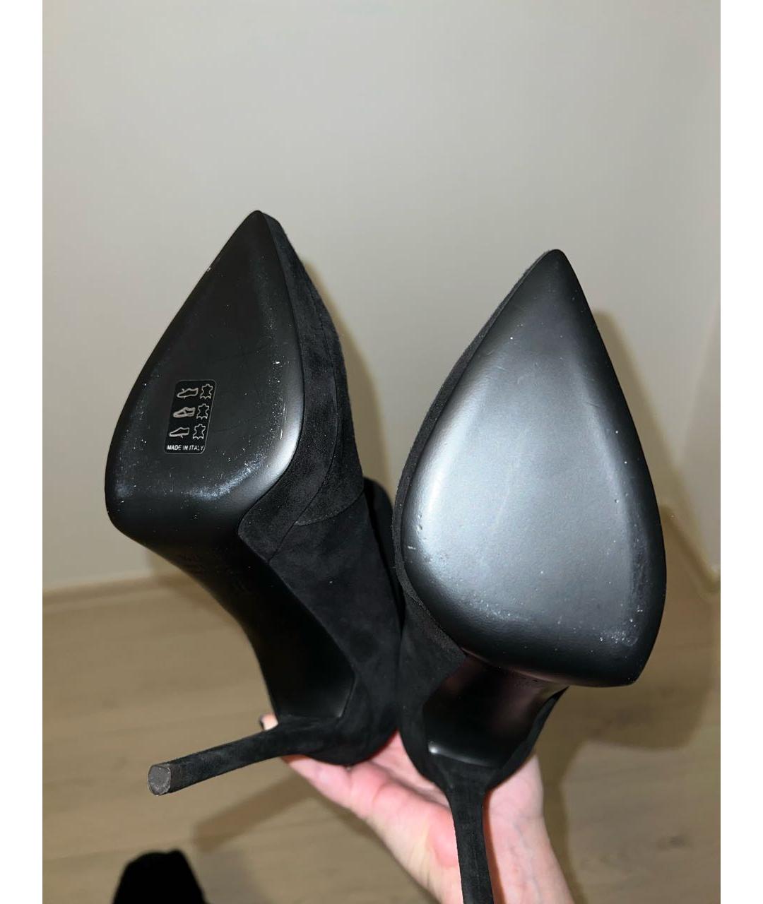 GIUSEPPE ZANOTTI DESIGN Черные замшевые ботильоны, фото 5