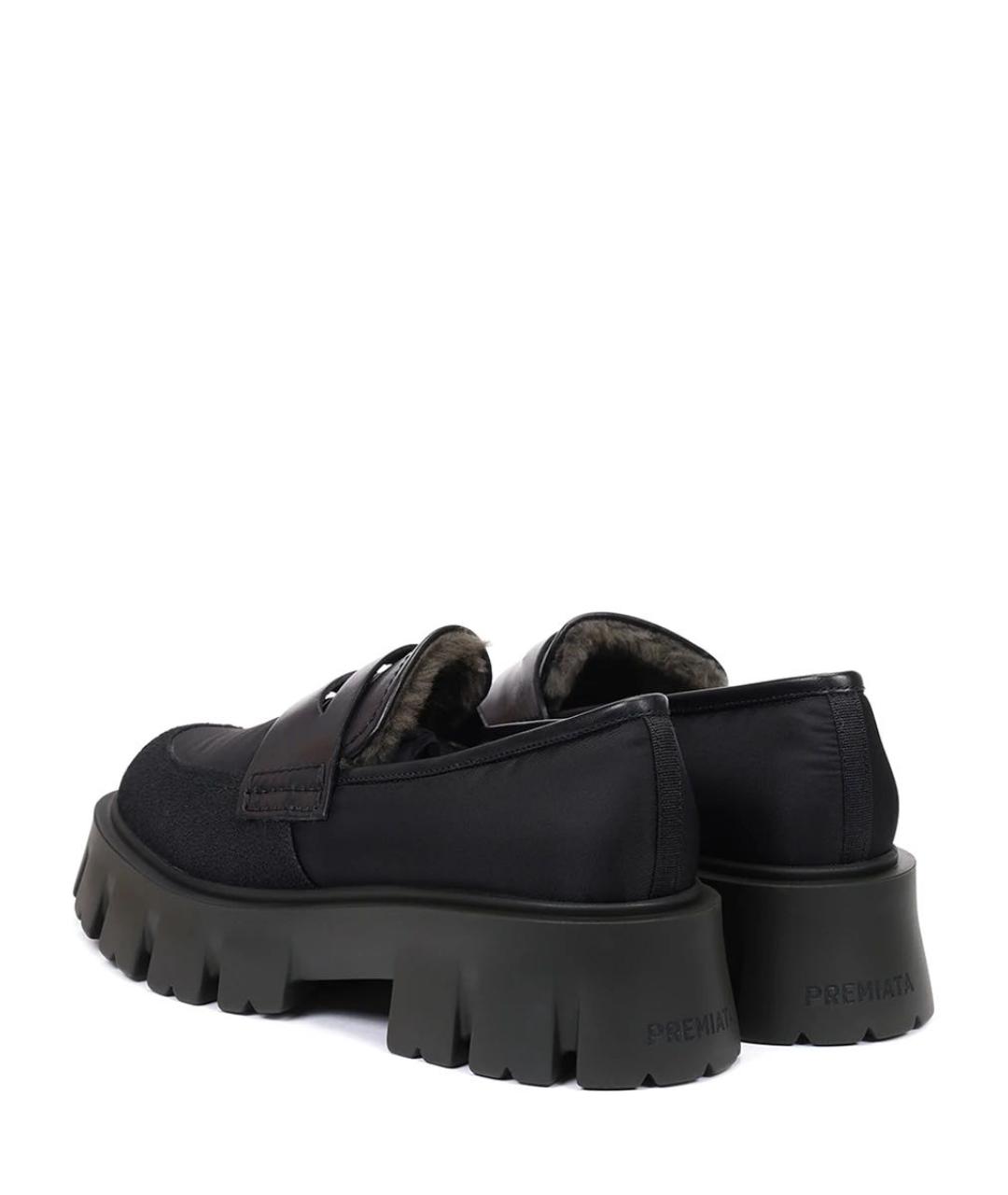 PREMIATA Черные кожаные лоферы, фото 2