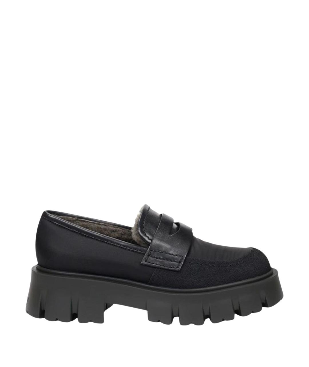 PREMIATA Черные кожаные лоферы, фото 1