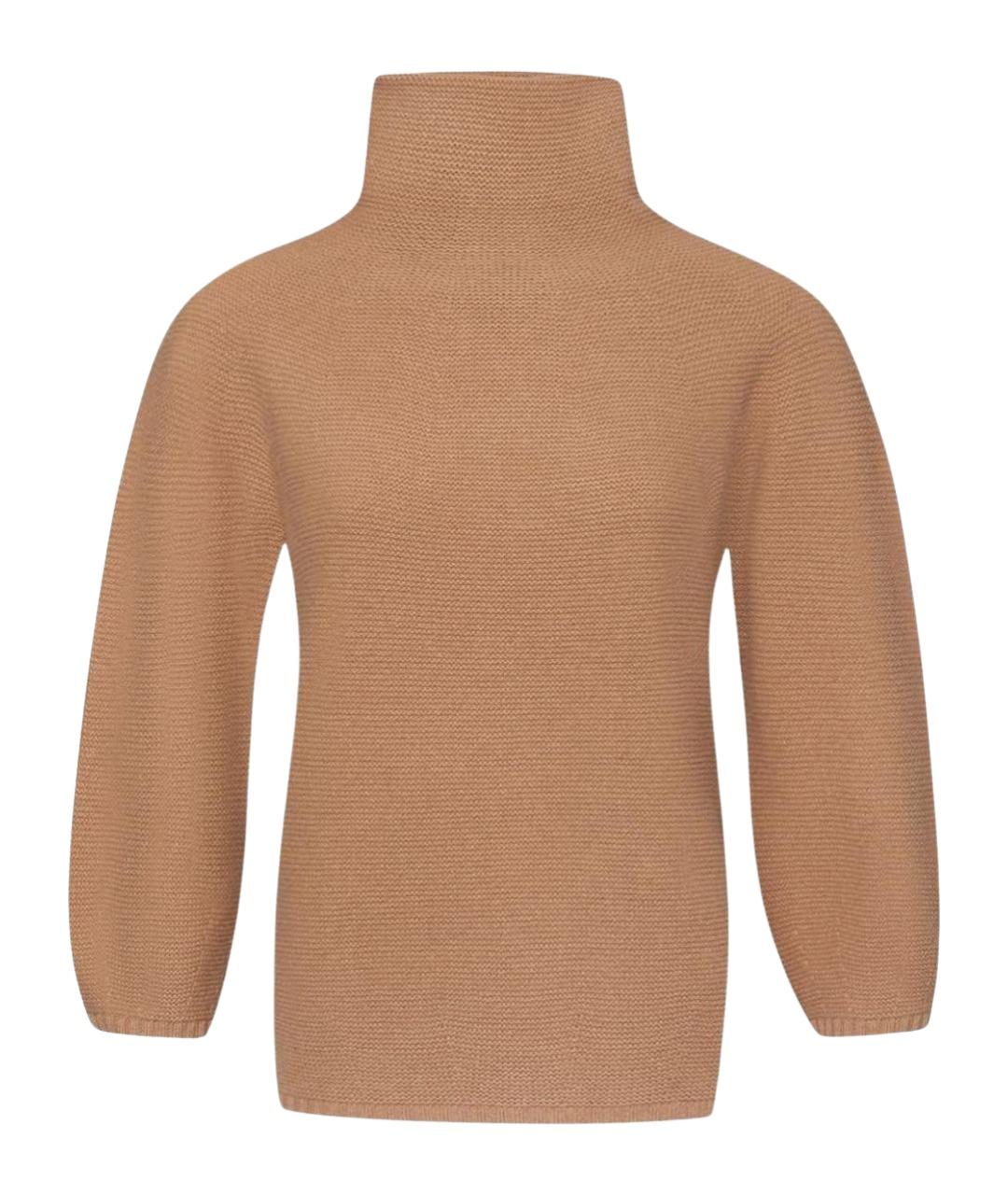 MAX MARA Бежевый шерстяной джемпер / свитер, фото 1