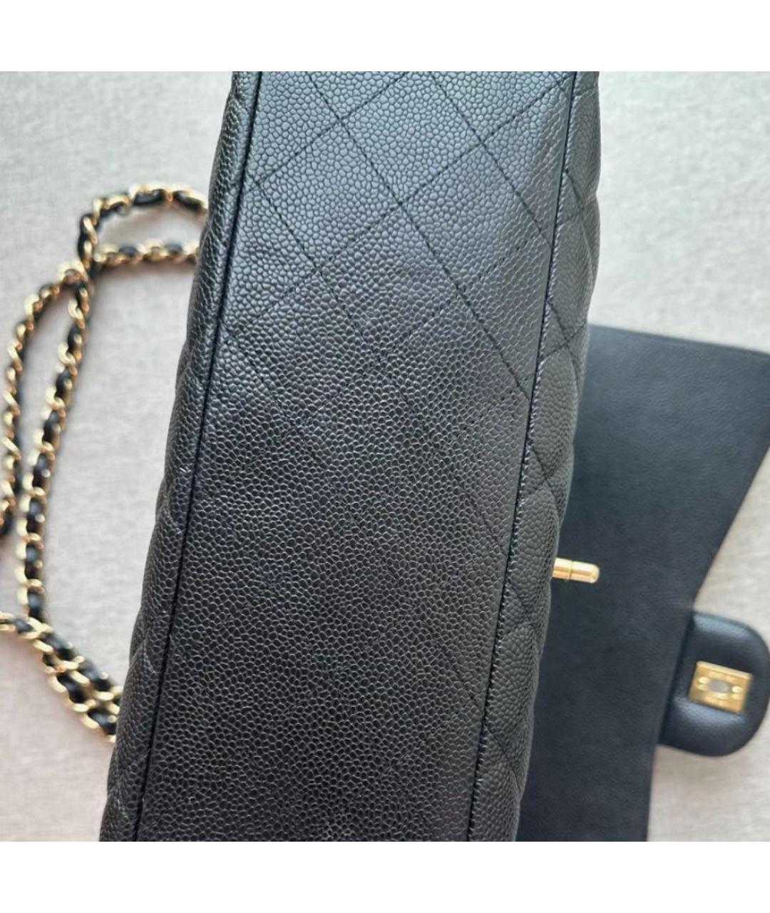 CHANEL Черная кожаная сумка через плечо, фото 5