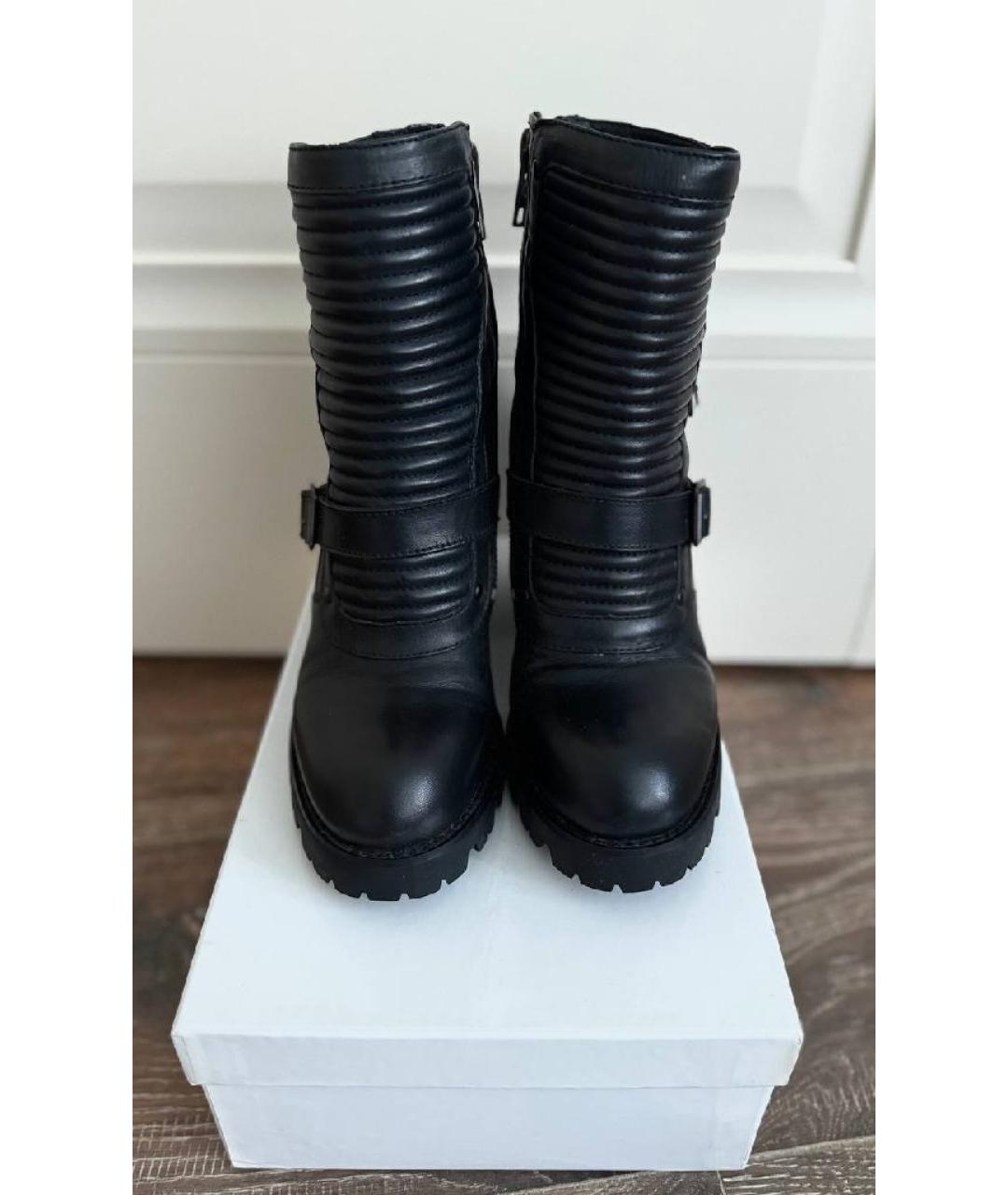 ASH Черные кожаные ботильоны, фото 2