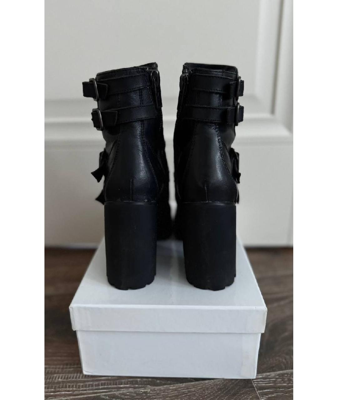 ASH Черные кожаные ботильоны, фото 4