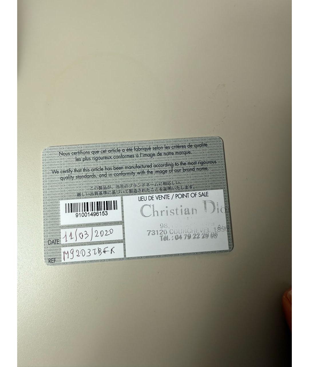 CHRISTIAN DIOR Белая кожаная сумка через плечо, фото 5