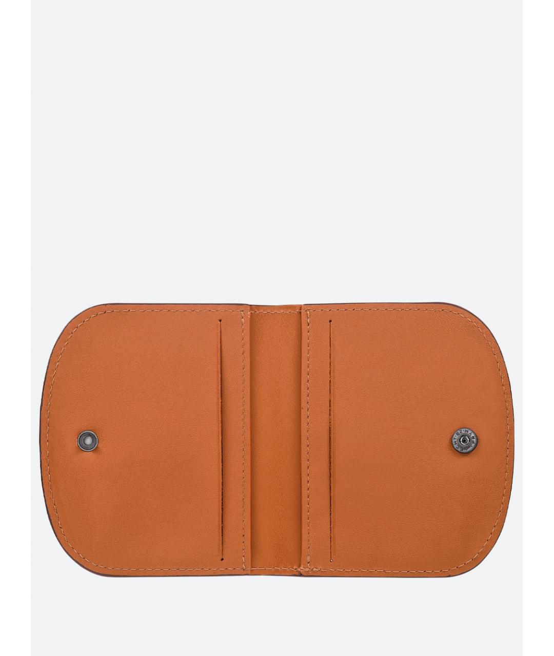 LONGCHAMP Оранжевый кожаный кошелек, фото 3