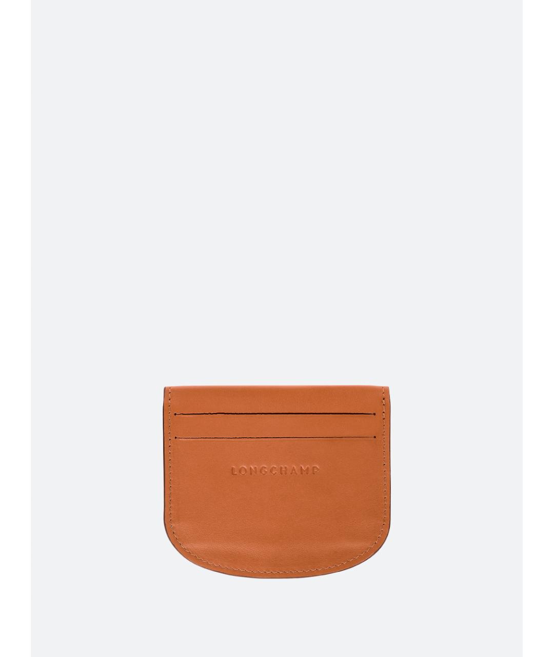 LONGCHAMP Оранжевый кожаный кошелек, фото 2