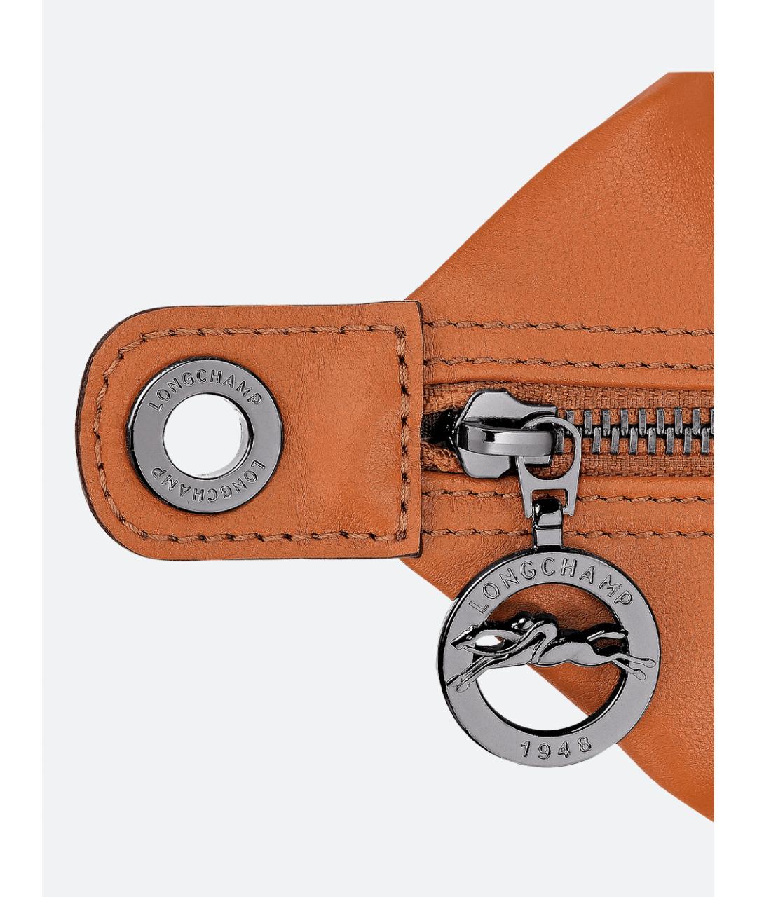 LONGCHAMP Оранжевая кожаная сумка через плечо, фото 5