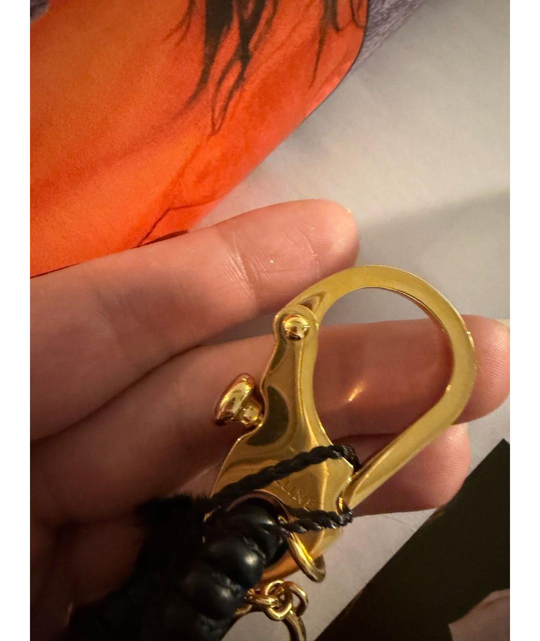 CELINE Черный брелок, фото 6