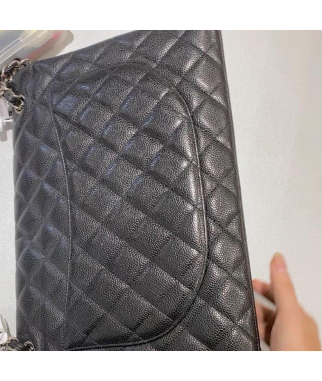 CHANEL Черная кожаная сумка через плечо, фото 3