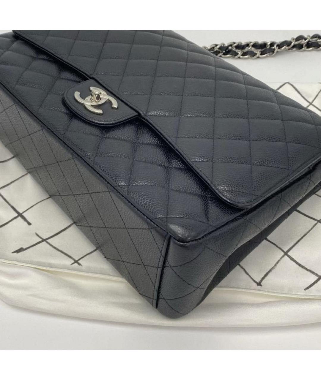 CHANEL Черная кожаная сумка через плечо, фото 4