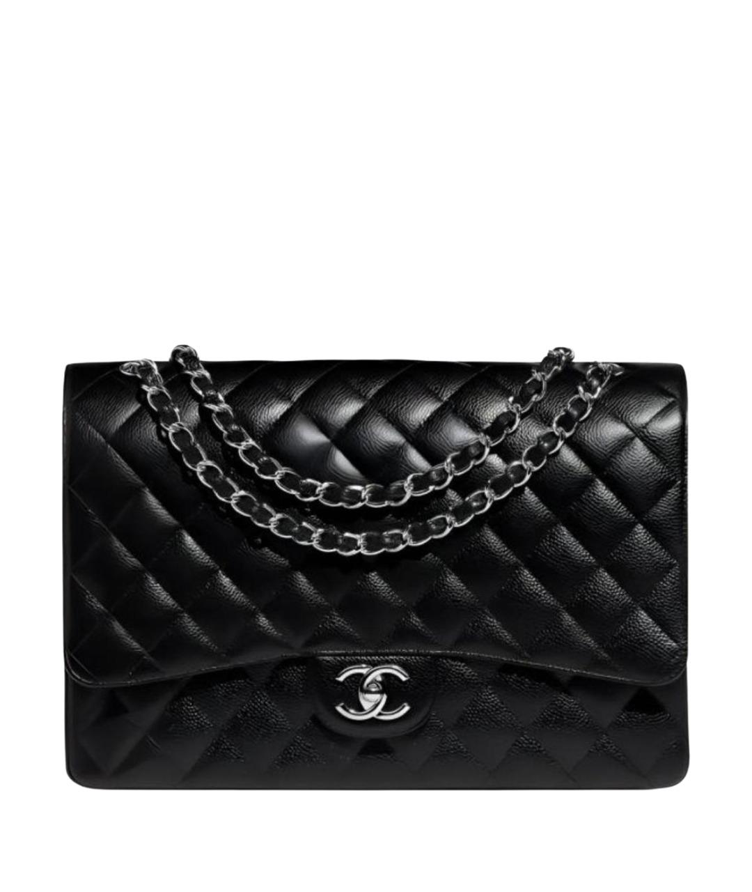 CHANEL Черная кожаная сумка через плечо, фото 1