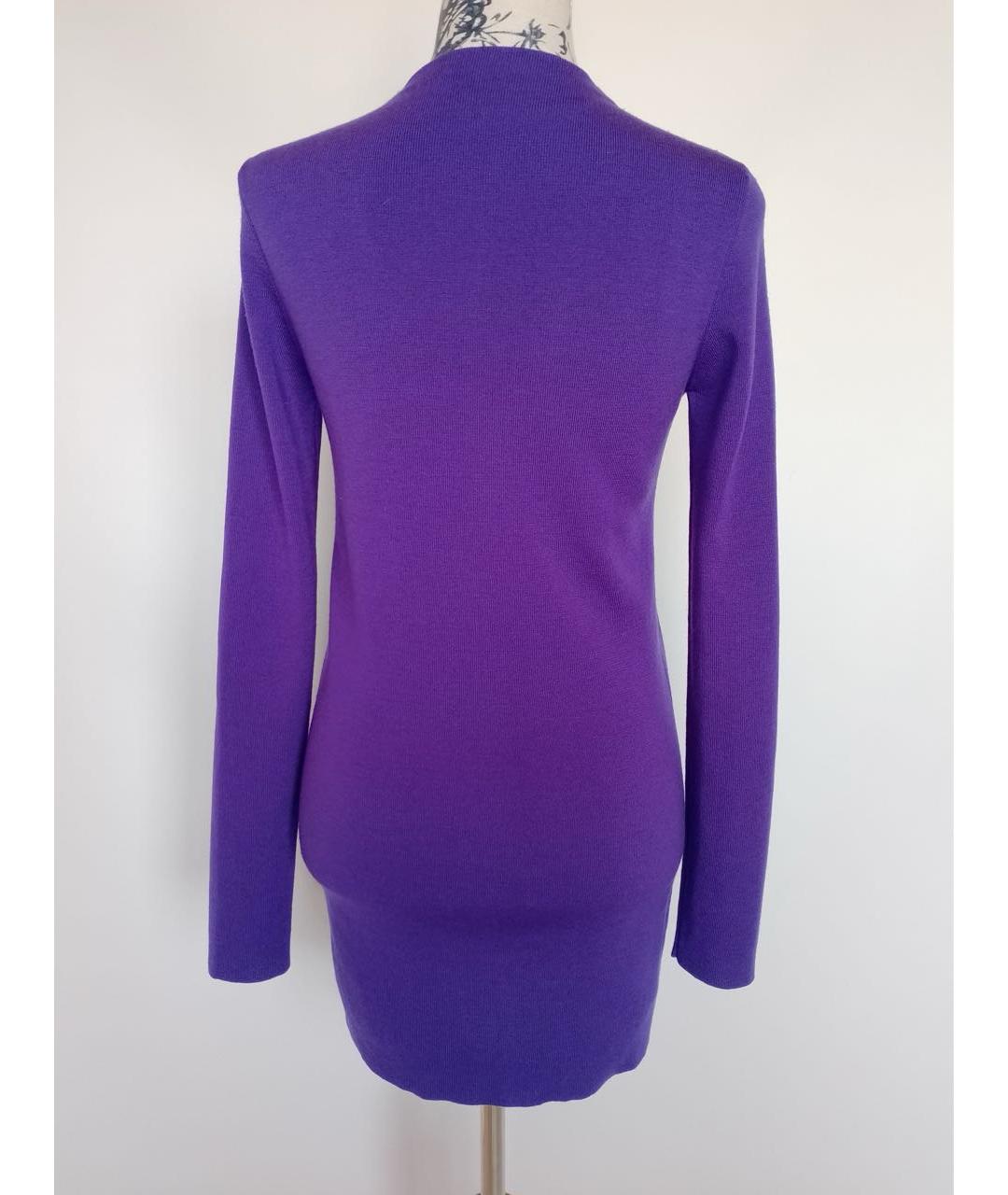 PRADA Фиолетовый шерстяной кардиган, фото 2