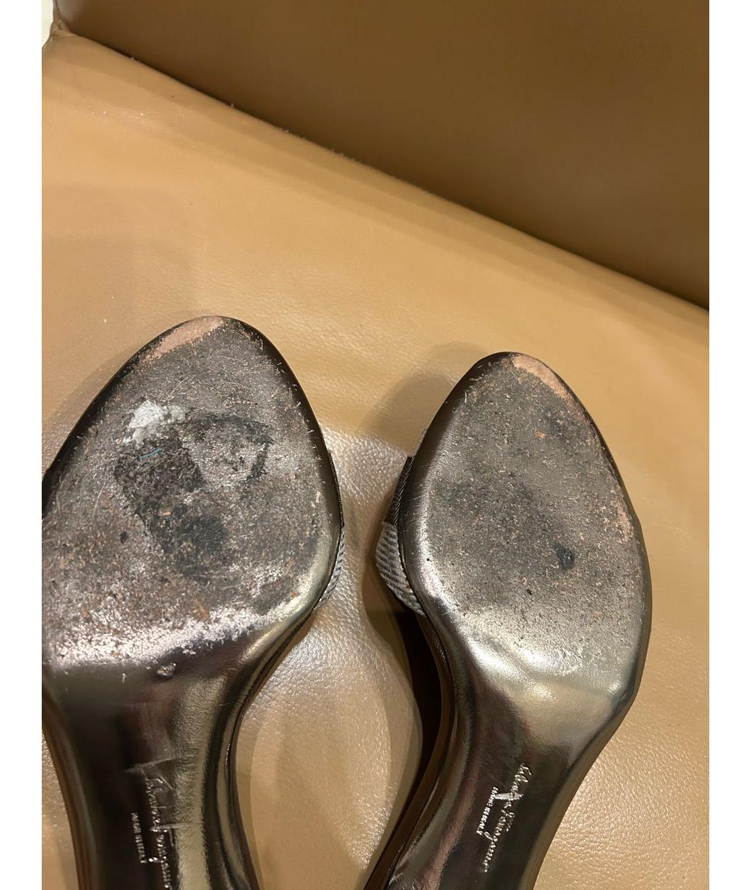 FERRAGAMO Коричневые кожаные босоножки, фото 6