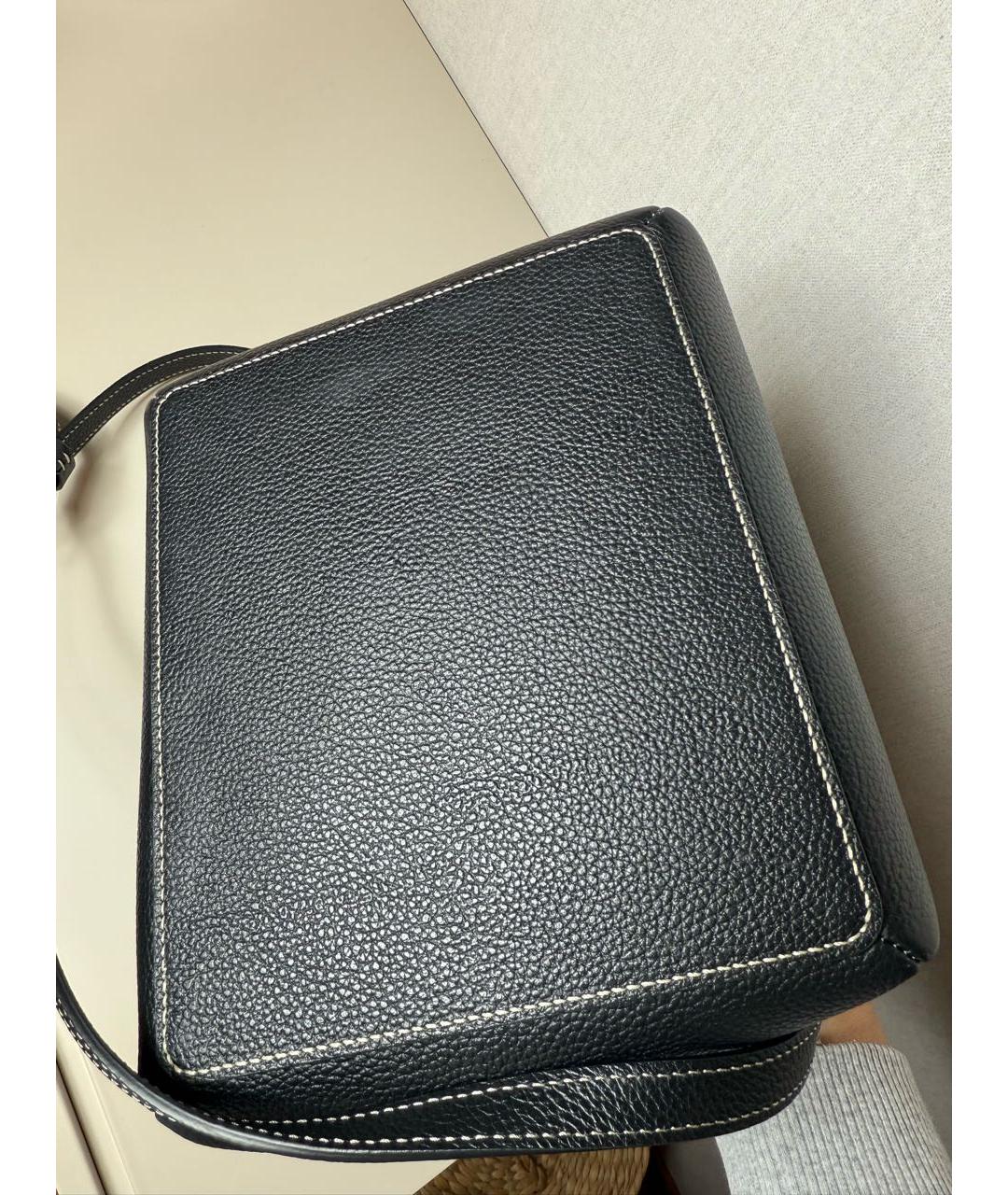 TOTEME Черная кожаная сумка тоут, фото 4