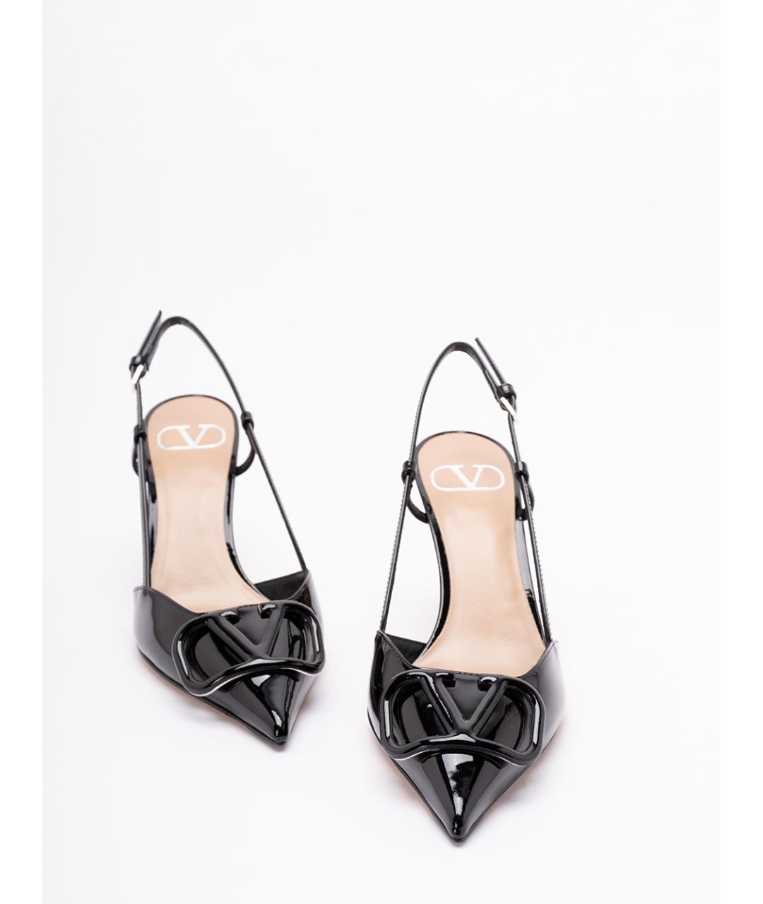 VALENTINO Черные кожаные туфли, фото 5