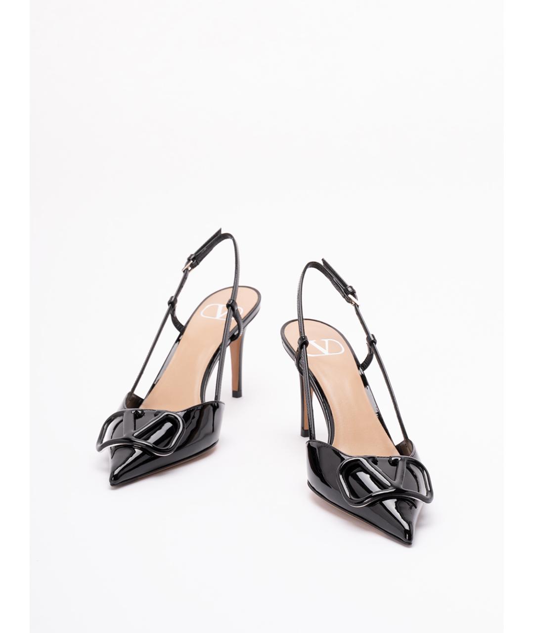 VALENTINO Черные кожаные туфли, фото 2