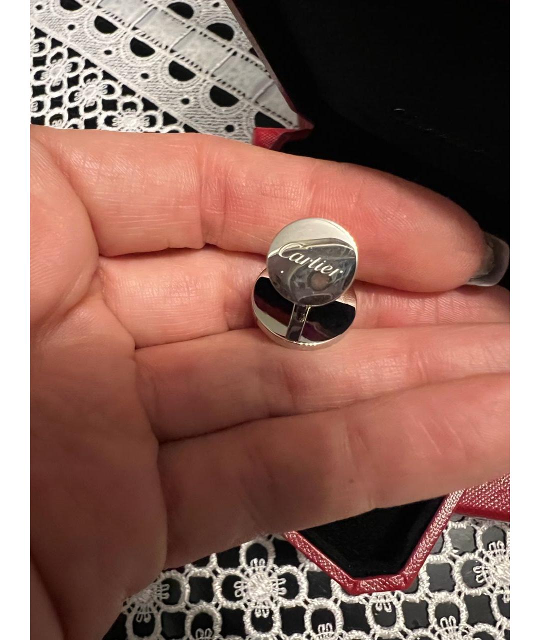 CARTIER Серебряные серебряные запонки, фото 6