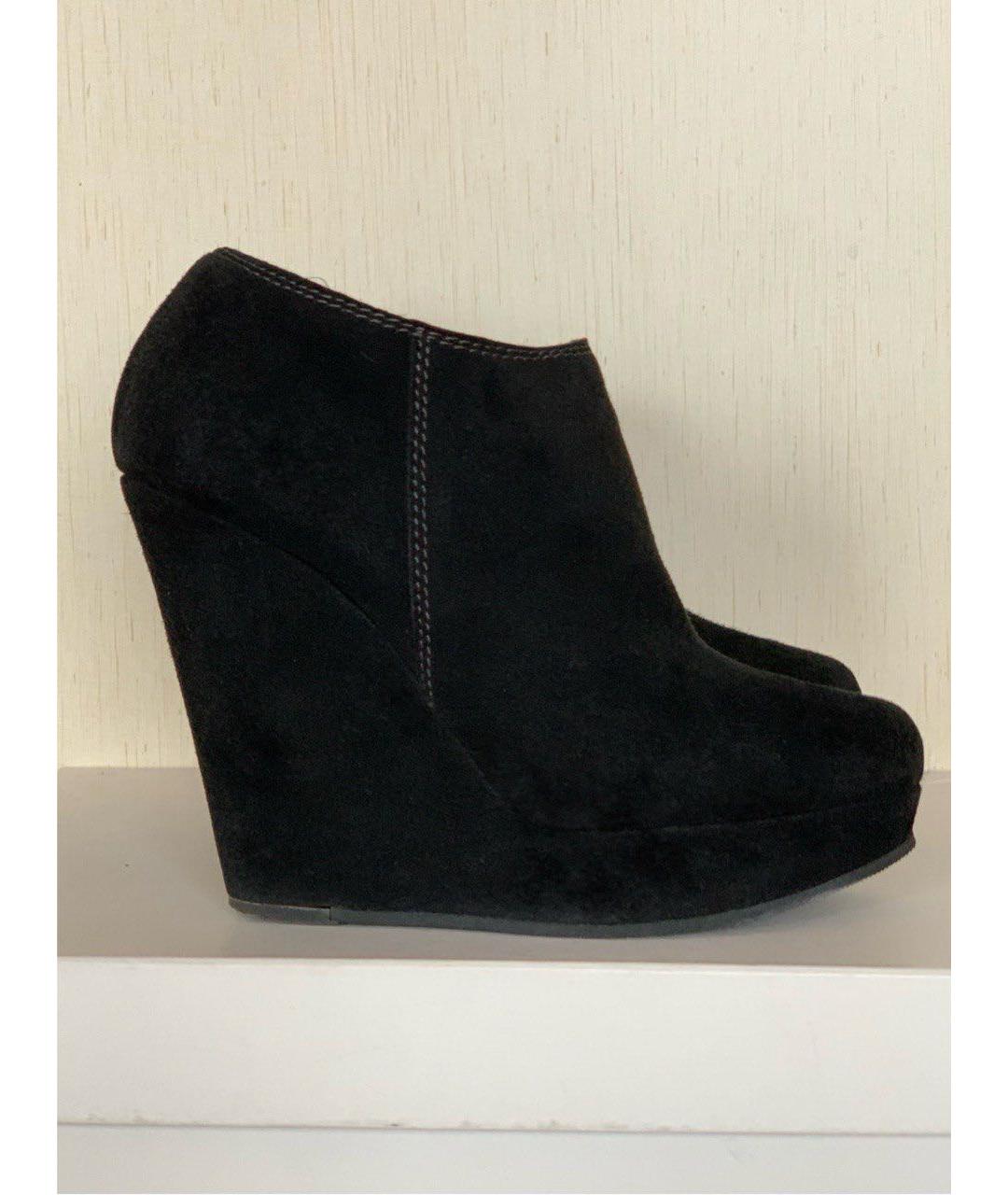 DOLCE&GABBANA Черные замшевые ботильоны, фото 6