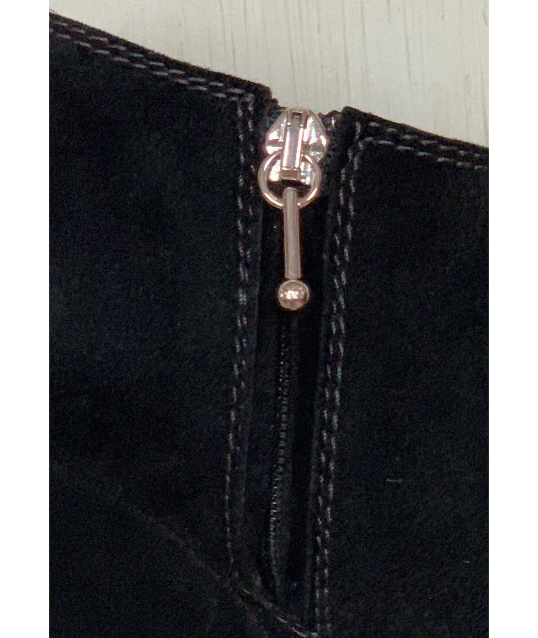 DOLCE&GABBANA Черные замшевые ботильоны, фото 5