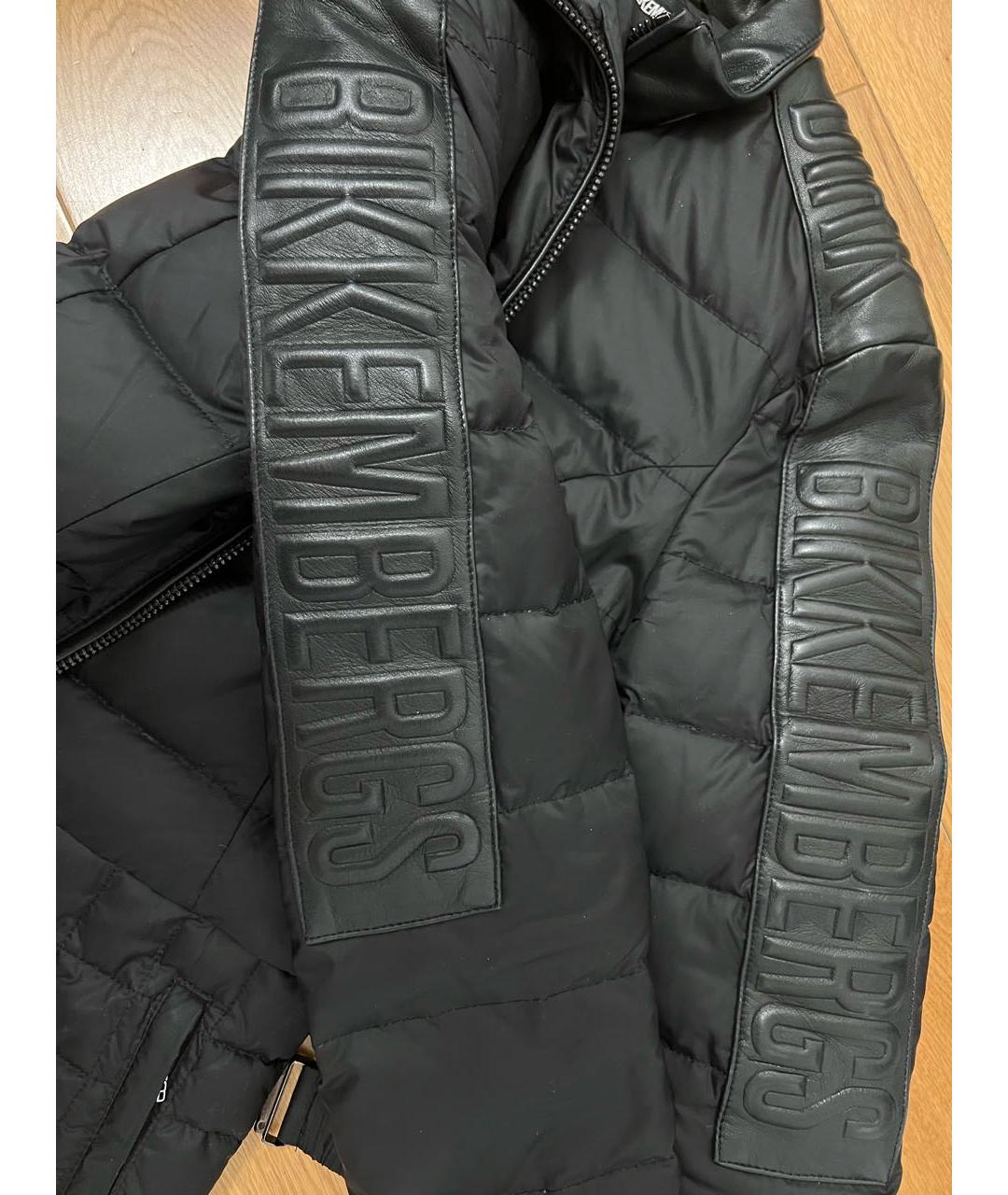 BIKKEMBERGS Черный полиамидовый пуховик, фото 3