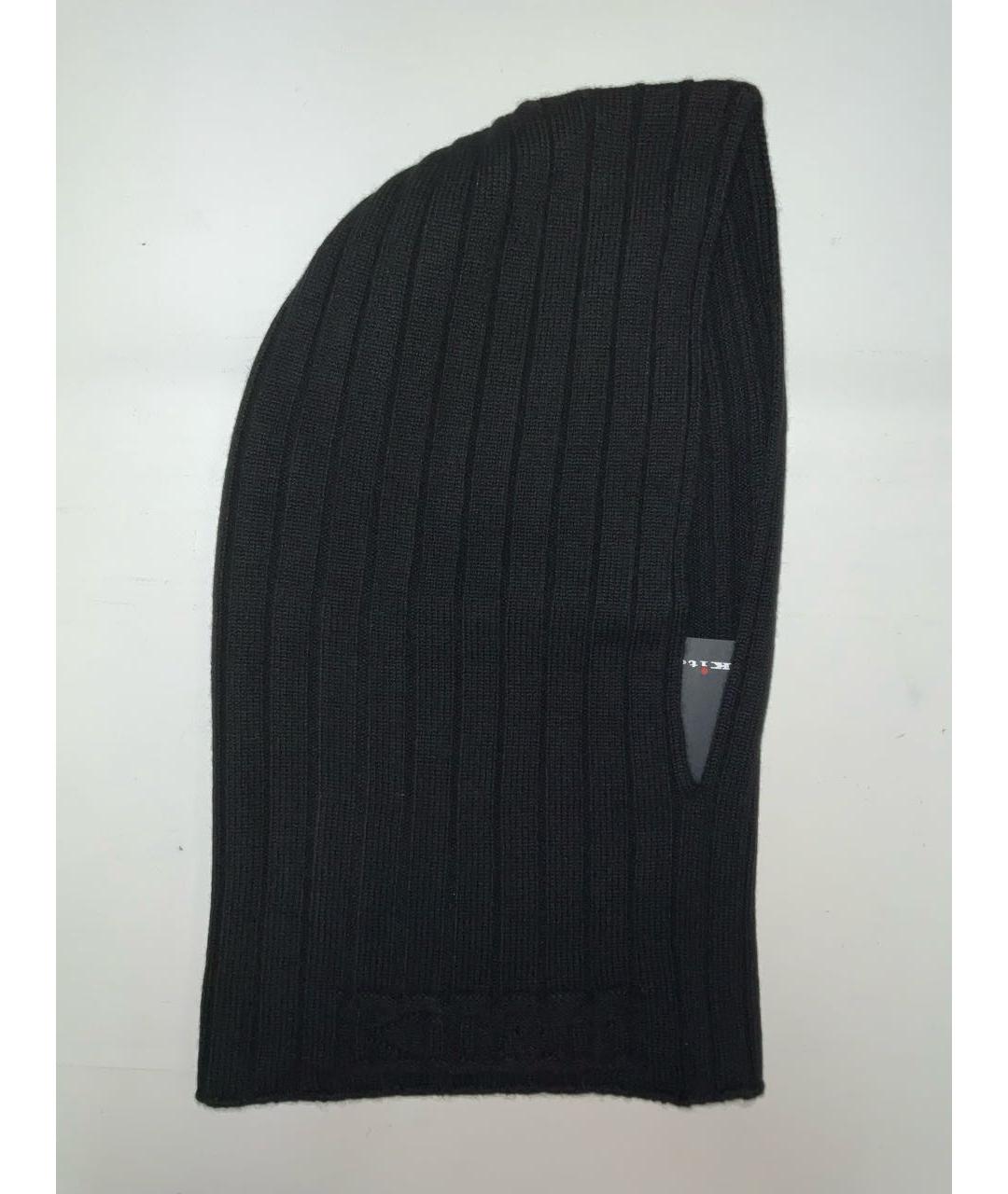 KITON Черный кашемировый капюшон, фото 6