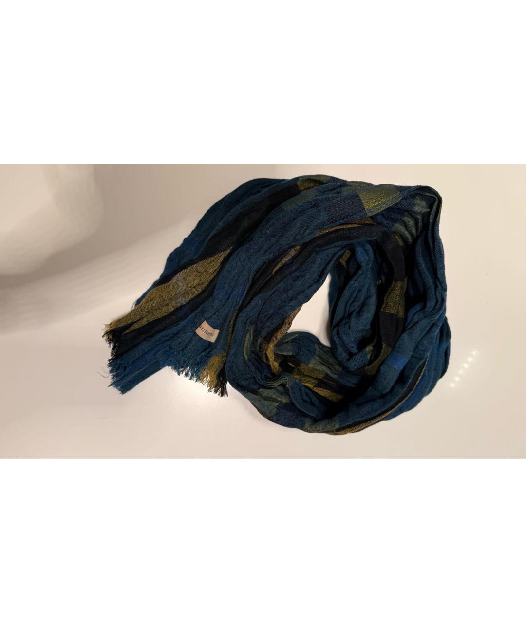 BURBERRY Мульти льняной шарф, фото 3