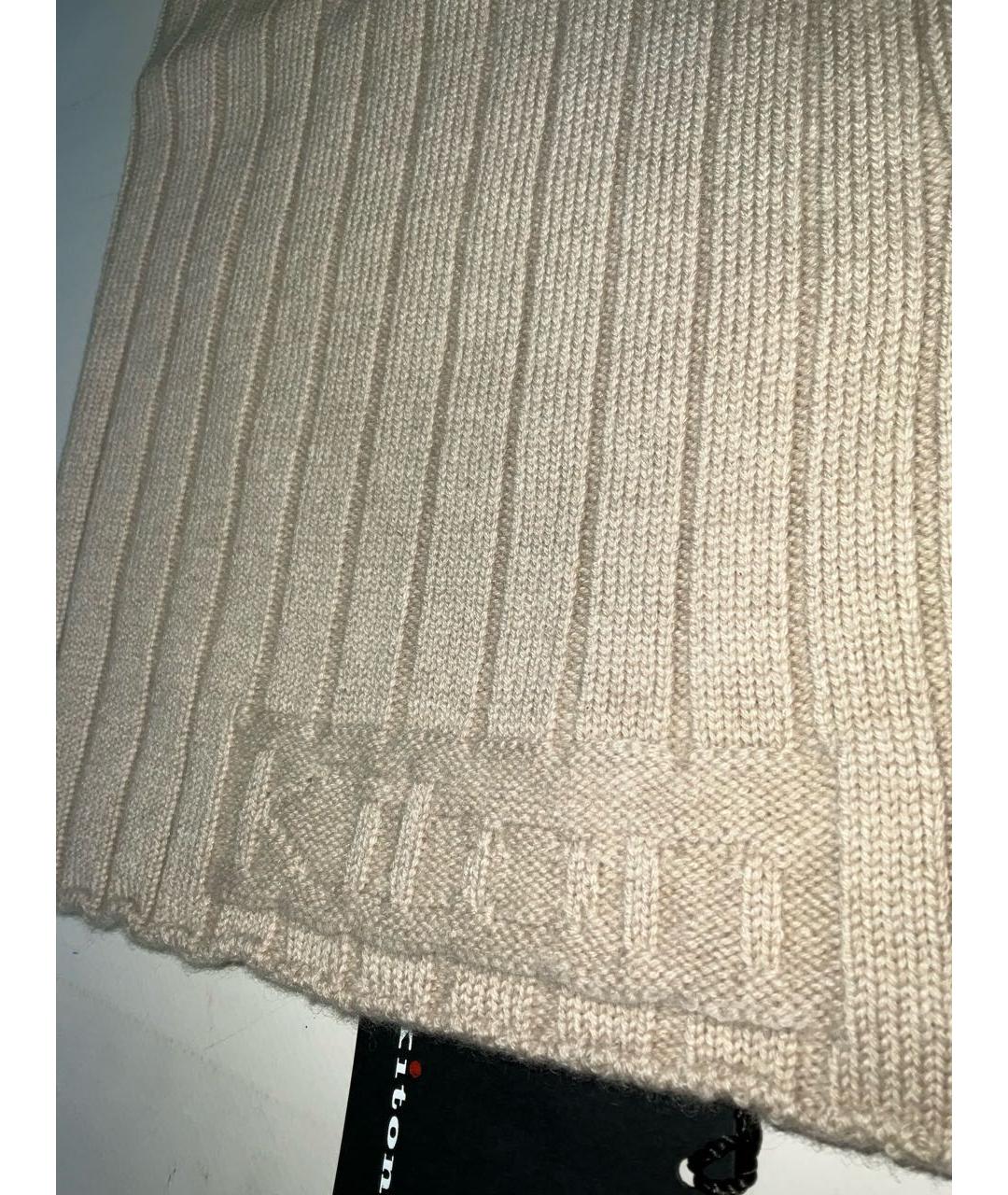 KITON Бежевый кашемировый капюшон, фото 2