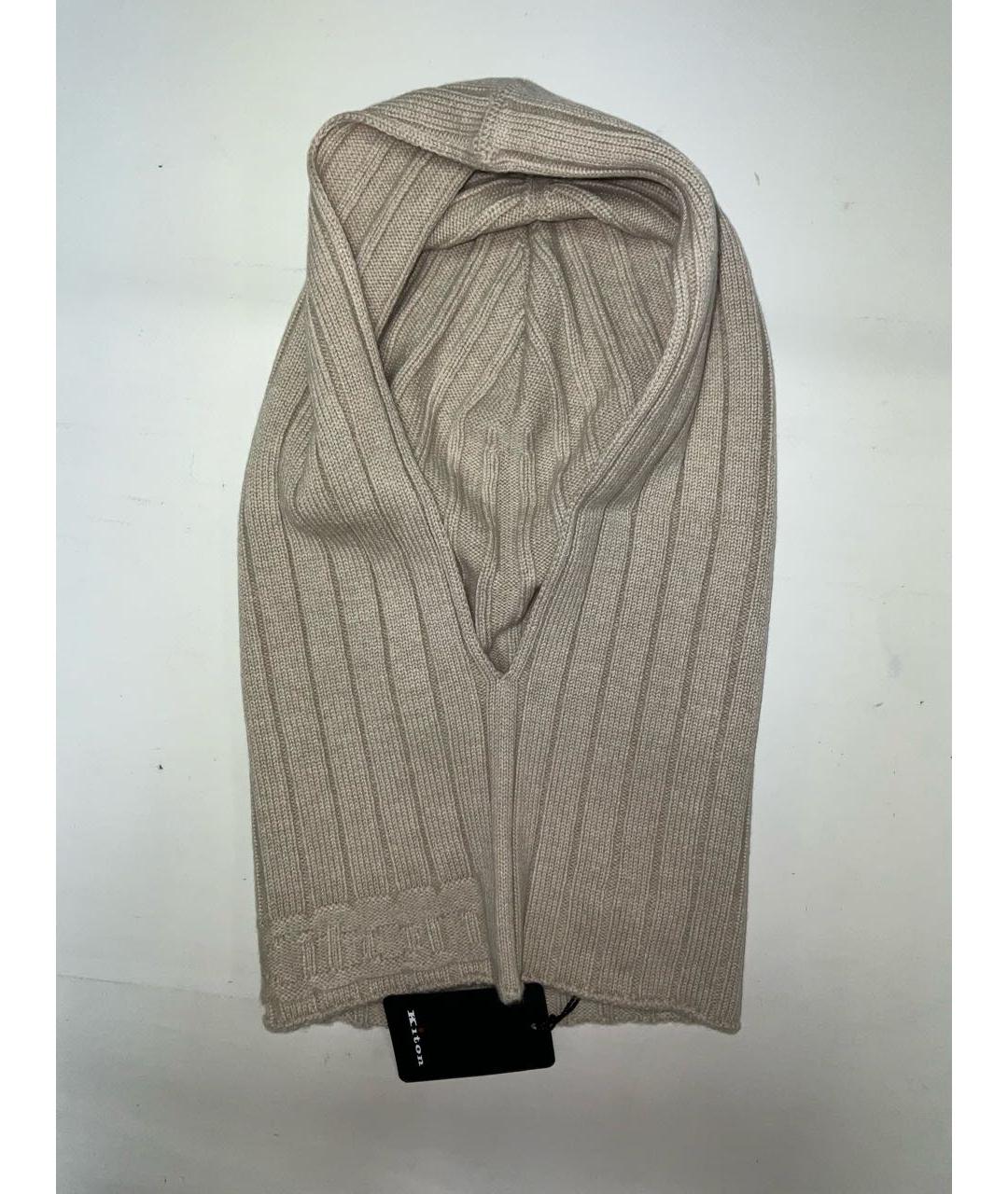 KITON Бежевый кашемировый капюшон, фото 3