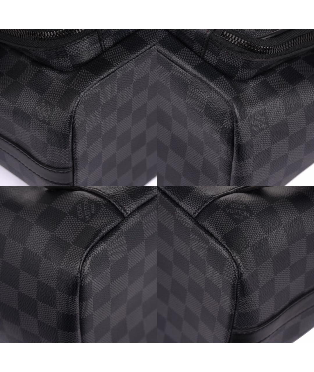 LOUIS VUITTON Черный кожаный рюкзак, фото 8