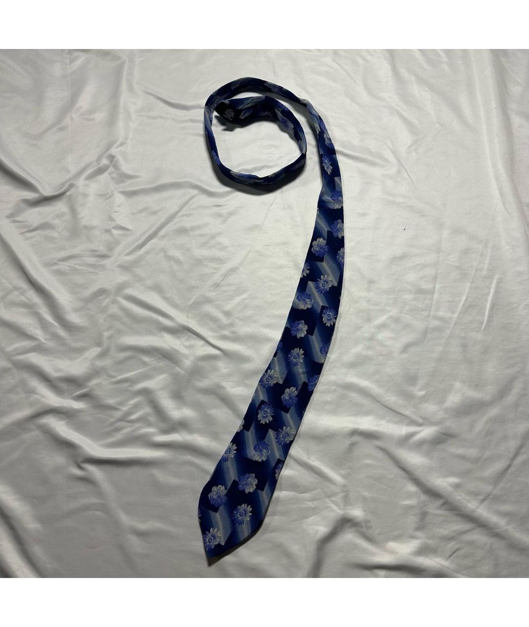 HUGO BOSS Синий шелковый галстук, фото 3