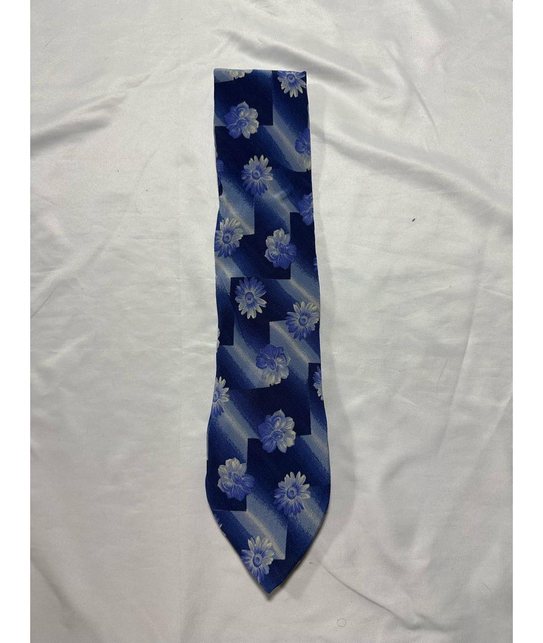 HUGO BOSS Синий шелковый галстук, фото 6