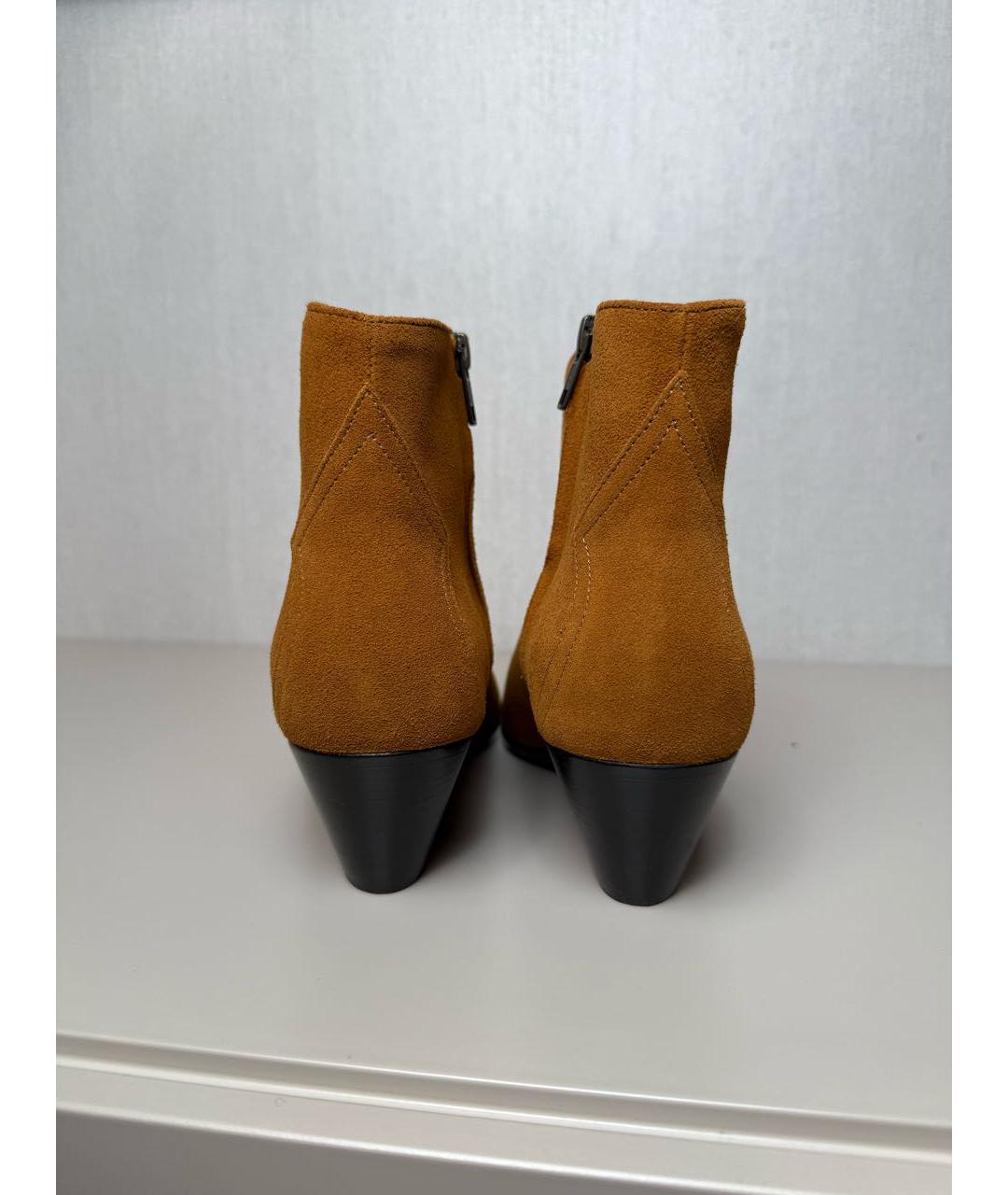 ISABEL MARANT Коричневые замшевые ботильоны, фото 3