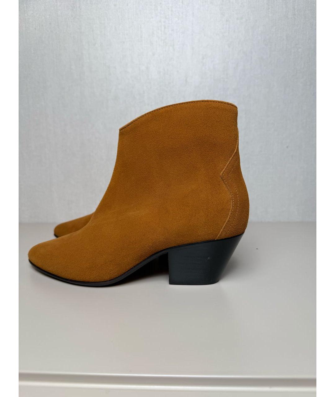 ISABEL MARANT Коричневые замшевые ботильоны, фото 5
