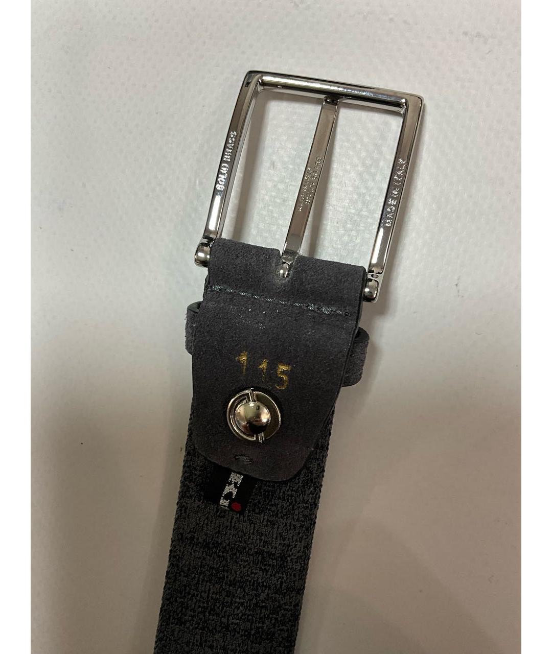 KITON Серый ремень, фото 4