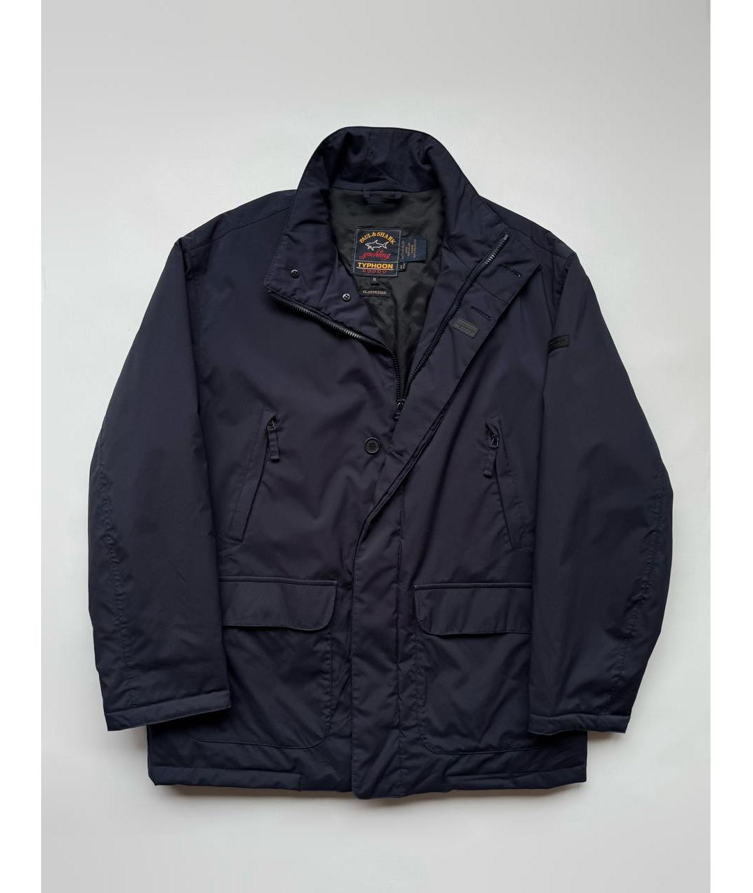 PAUL & SHARK Темно-синяя полиэстеровая куртка, фото 5