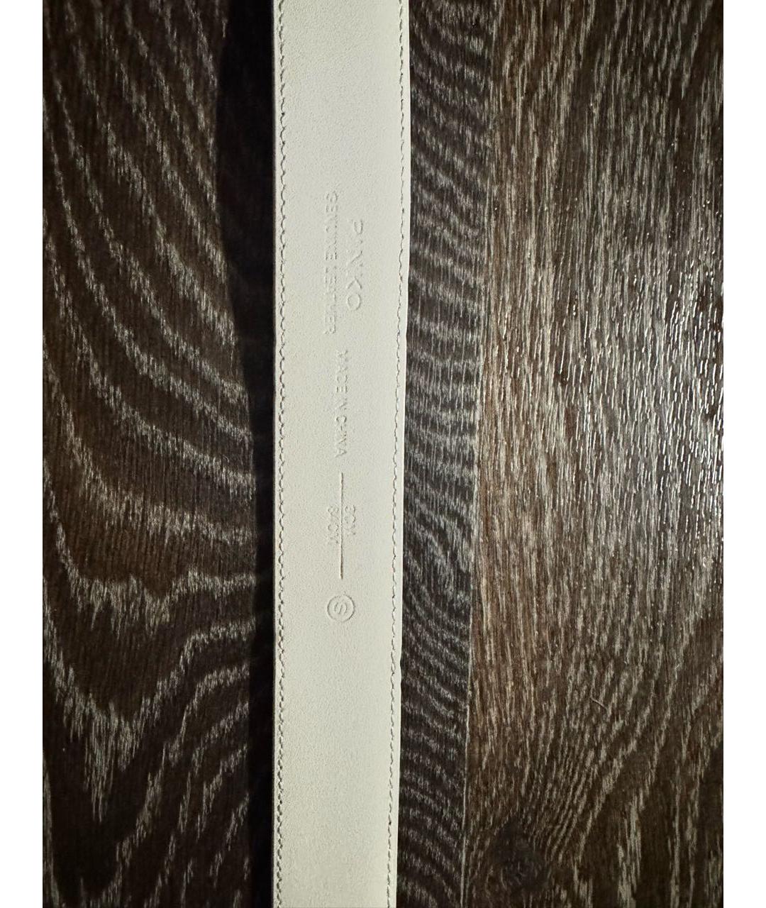 PINKO Белый кожаный ремень, фото 2