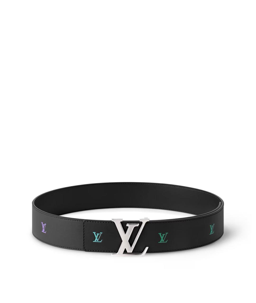 LOUIS VUITTON Черный кожаный ремень, фото 1