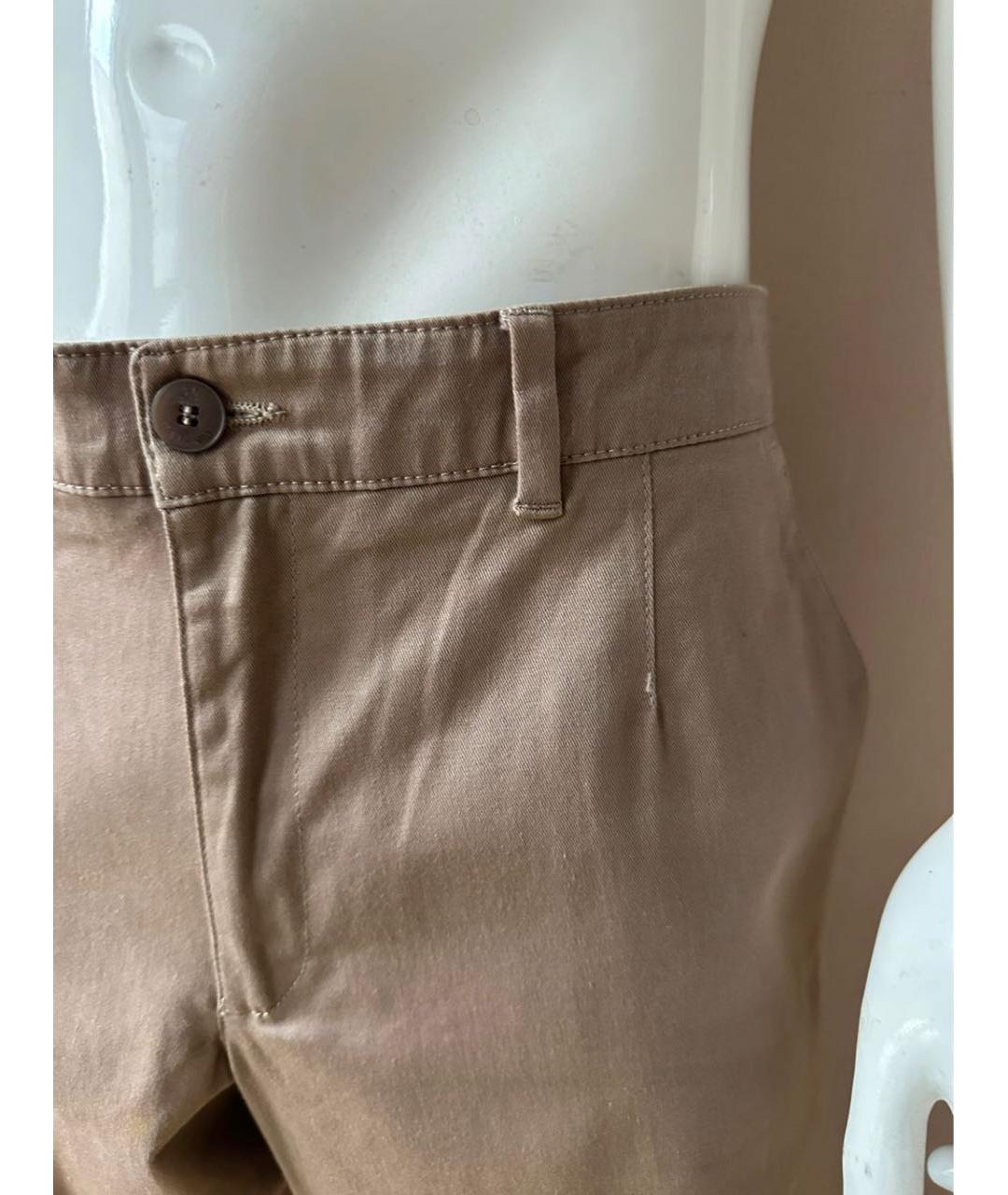 CALVIN KLEIN Бежевые хлопко-эластановые брюки чинос, фото 5