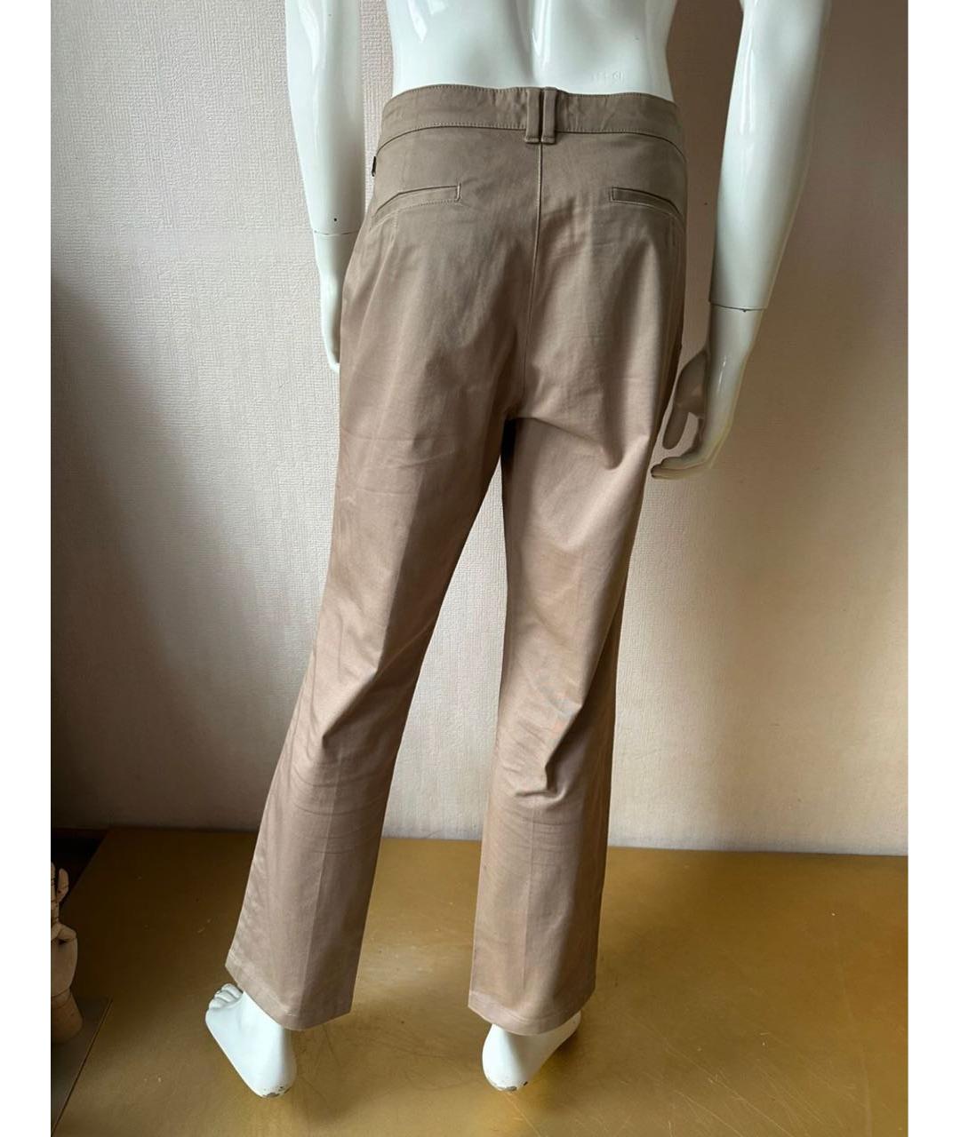 CALVIN KLEIN Бежевые хлопко-эластановые брюки чинос, фото 7