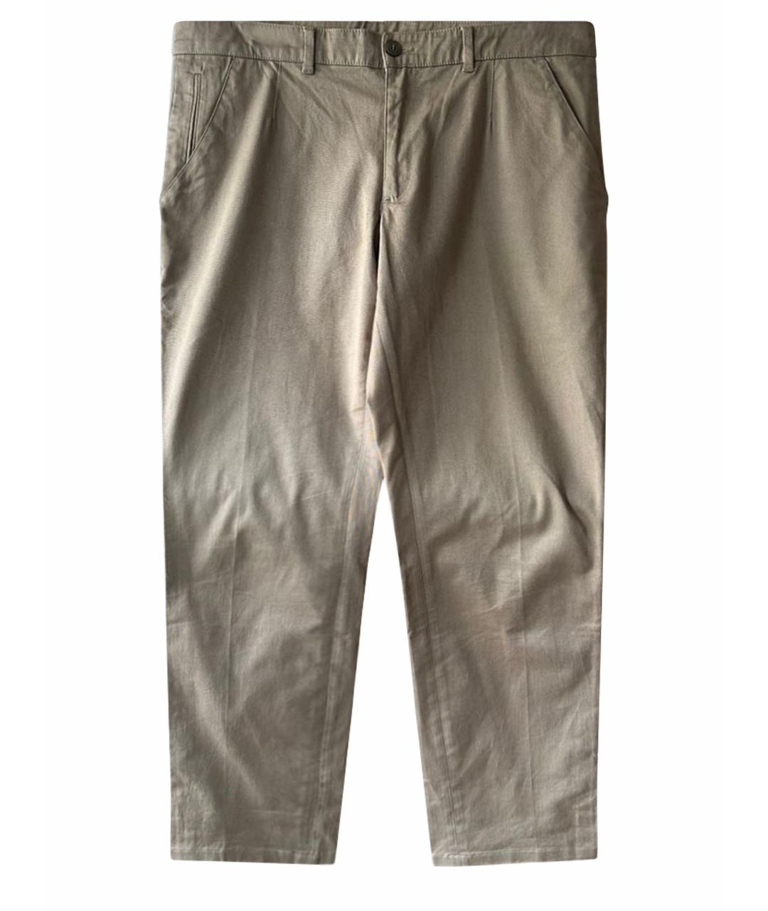 CALVIN KLEIN Бежевые хлопко-эластановые брюки чинос, фото 1