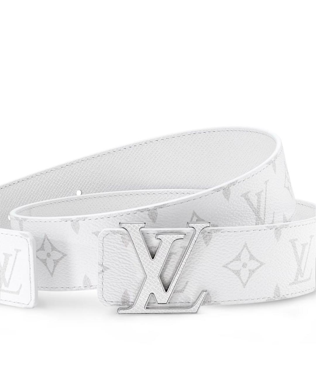 LOUIS VUITTON Белый кожаный ремень, фото 2