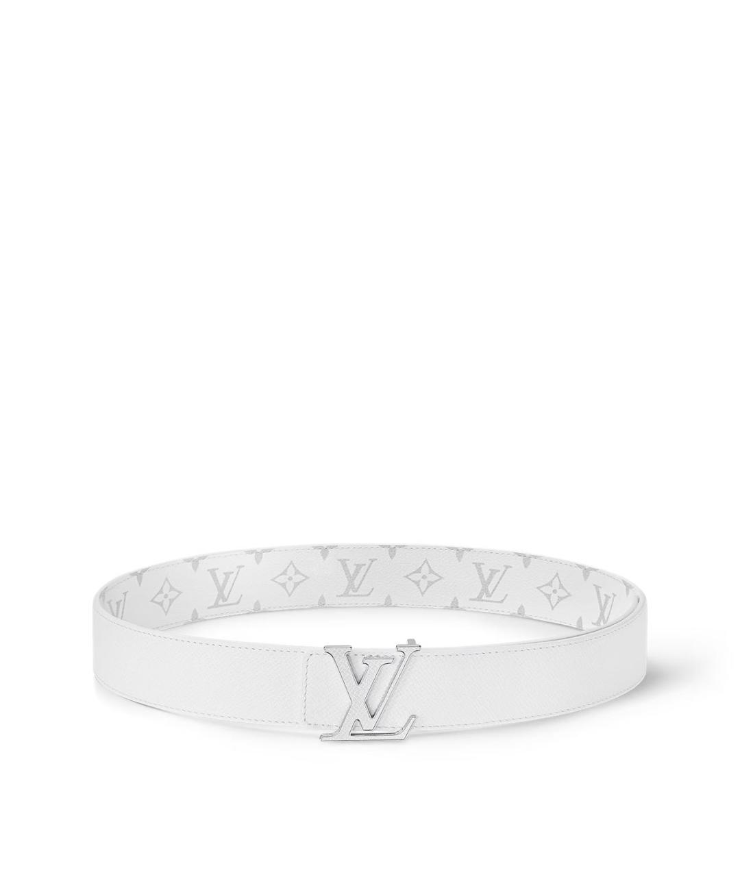 LOUIS VUITTON Белый кожаный ремень, фото 4