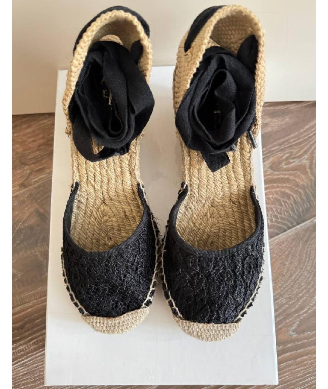 ASH Бежевые текстильные босоножки, фото 2