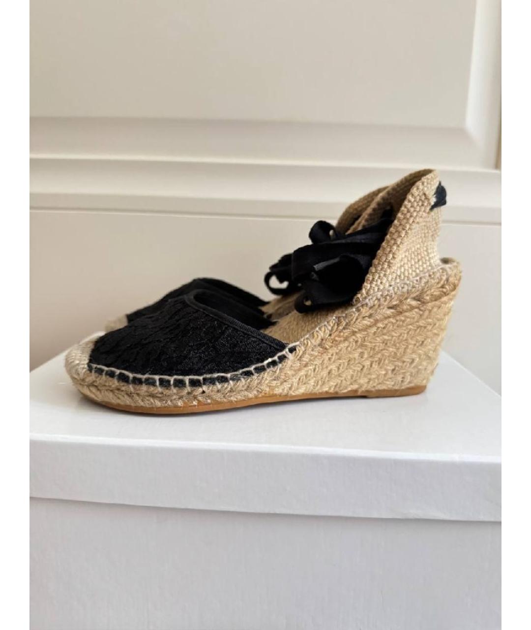 ASH Бежевые текстильные босоножки, фото 6