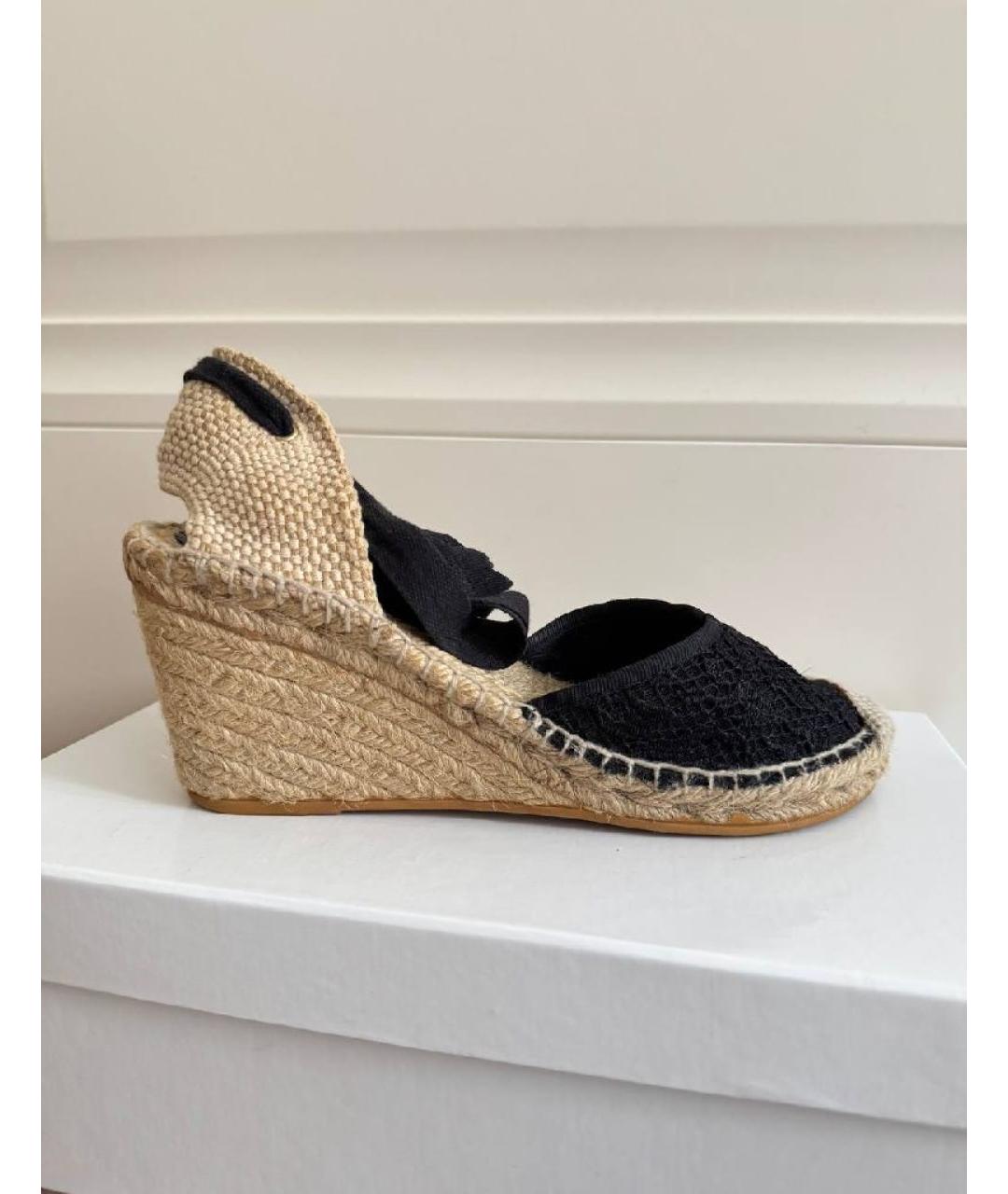 ASH Бежевые текстильные босоножки, фото 5